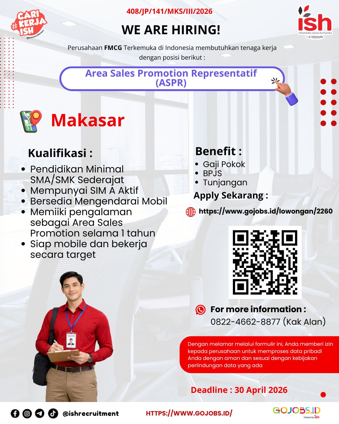 Area Sales Promotion Representatif (ASPR) - Makasar