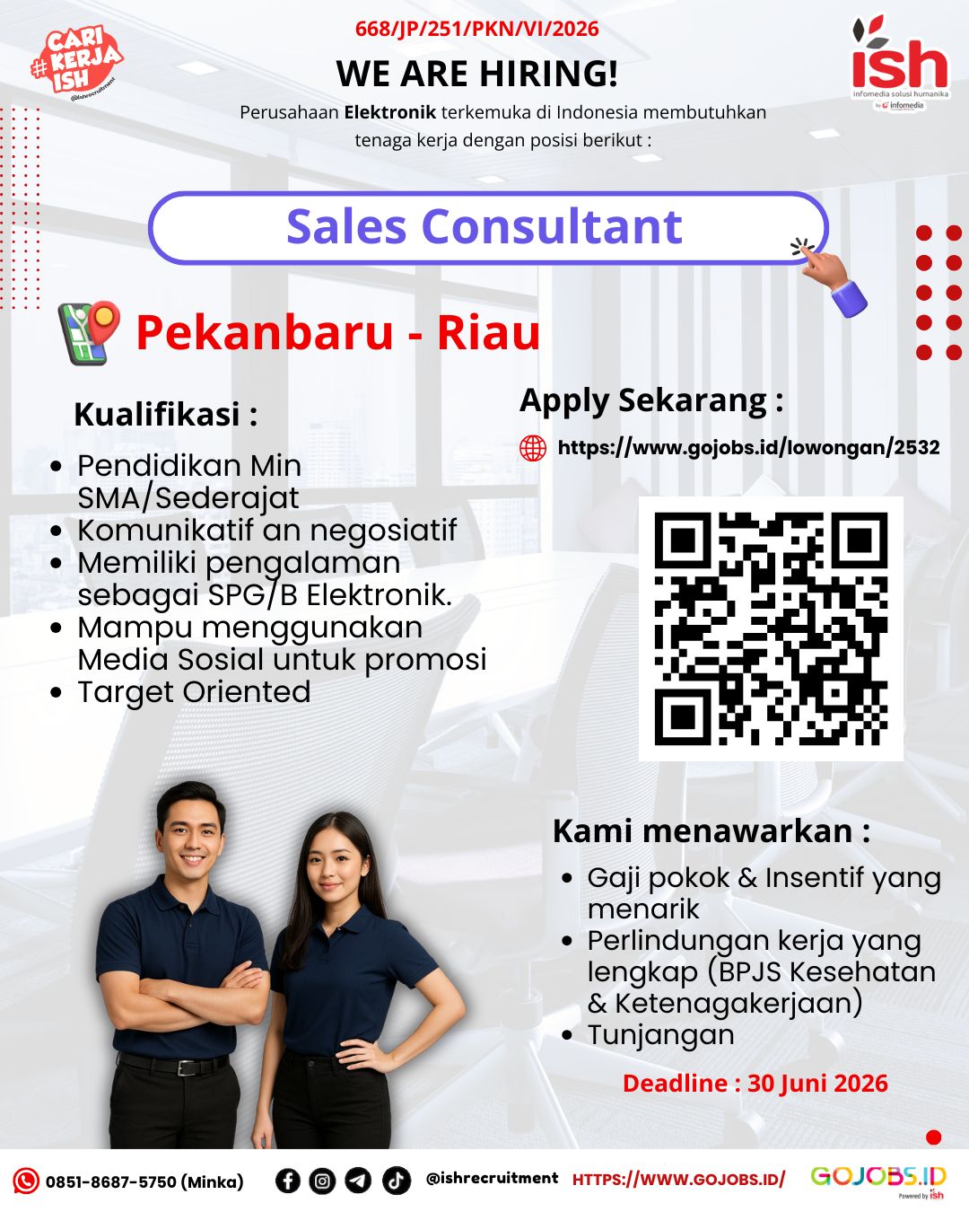 Sales Consultant - Pekanbaru Riau