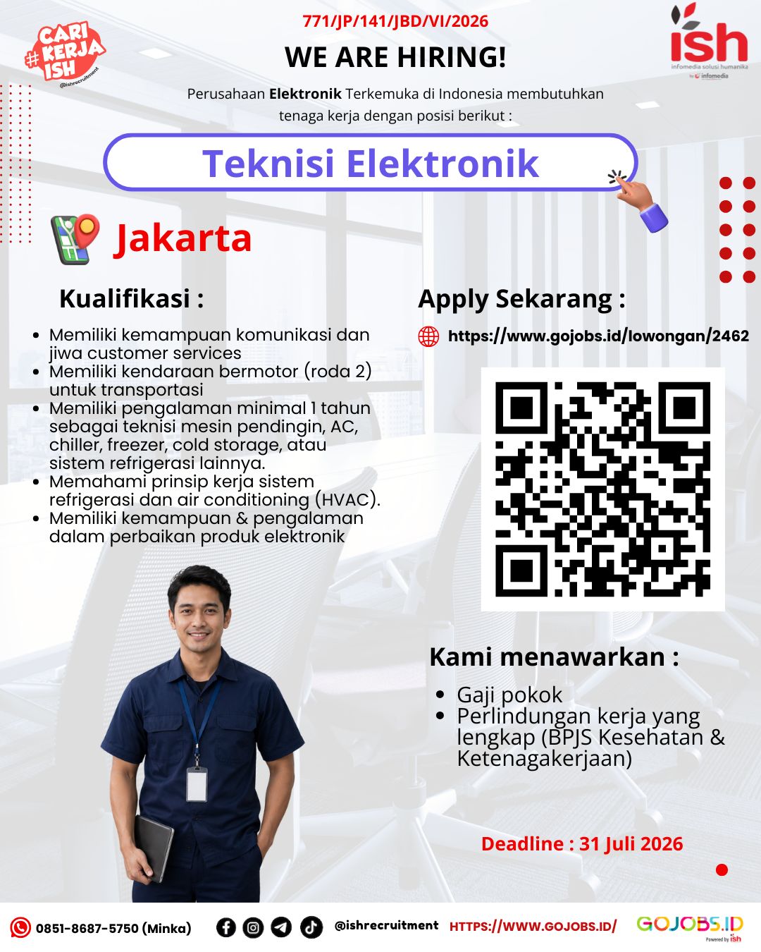Teknisi Elektronik - Jakarta