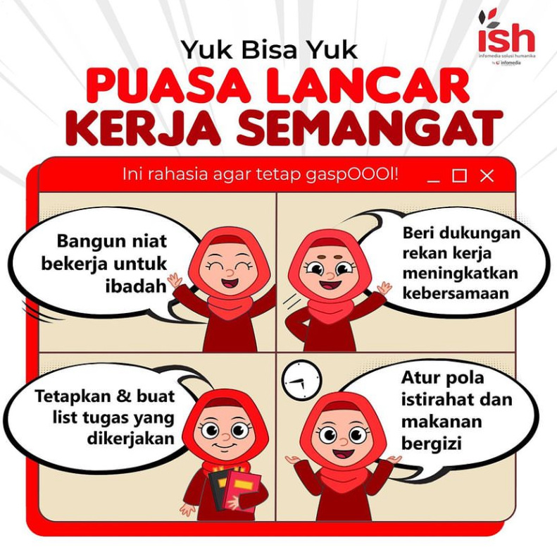 Rahasia Puasa Lancar dan Kerja Semangat