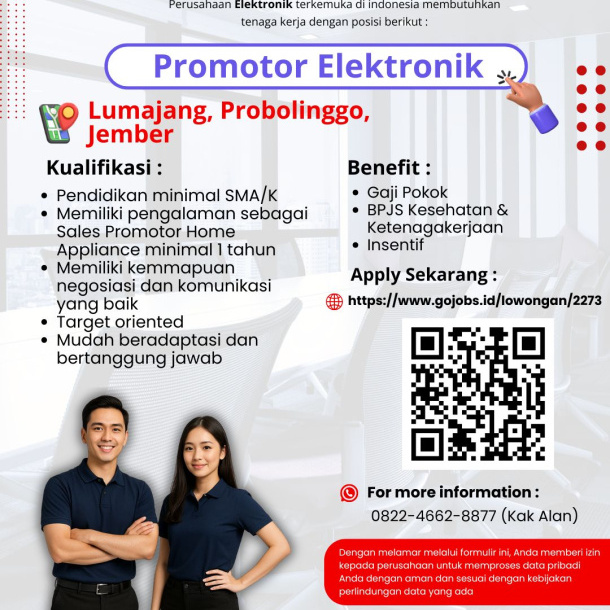 Promotor Elektronik - Lumajang, Probolinggo, Jember
