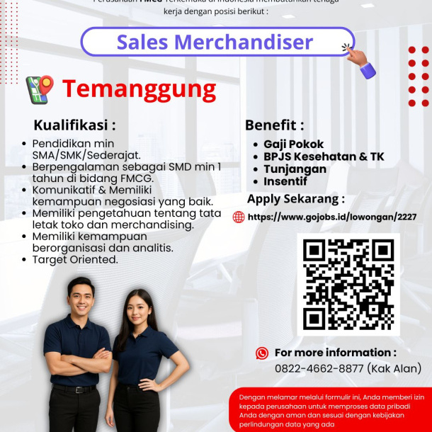 Sales Merchandiser - Temanggung