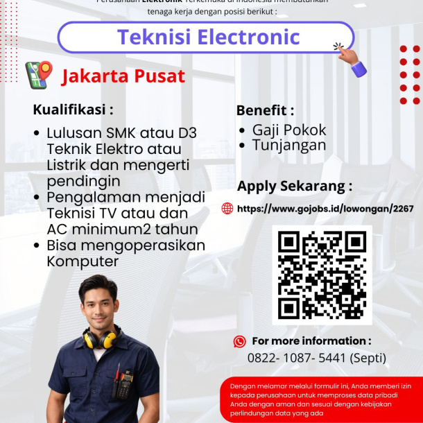 Teknisi Elektronik - Jakarta Pusat