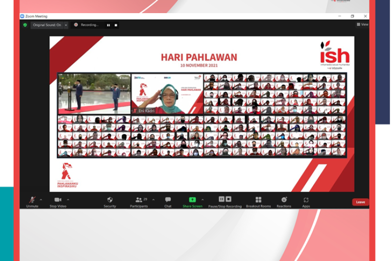 Upacara Peringatan Hari Pahlawan 10 November 2021 PT Infomedia Solusi Humanika (ISH)